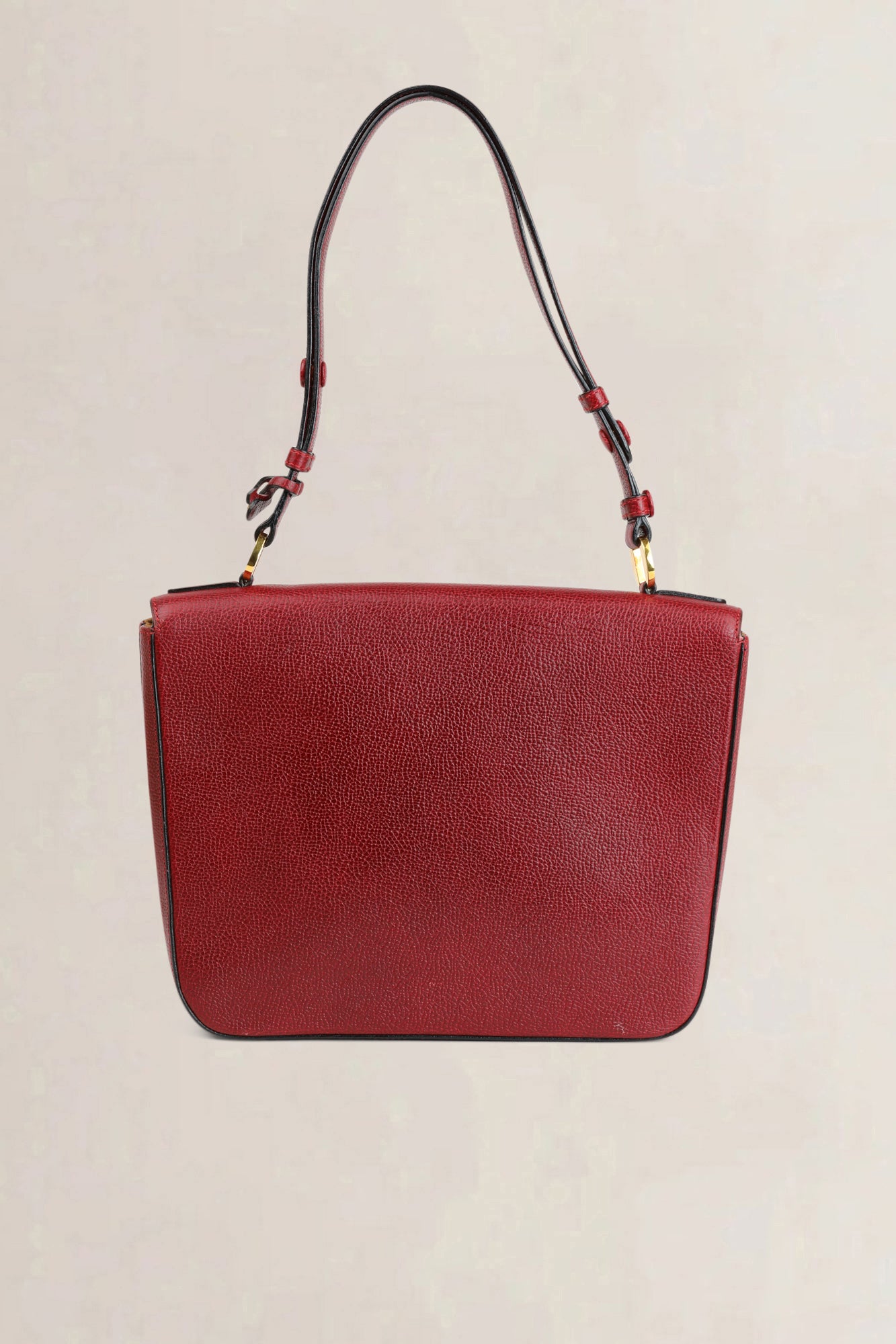 Delvaux Rosso Citoyen Shoulder Bag