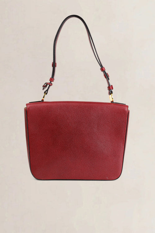 Delvaux Rosso Citoyen Shoulder Bag