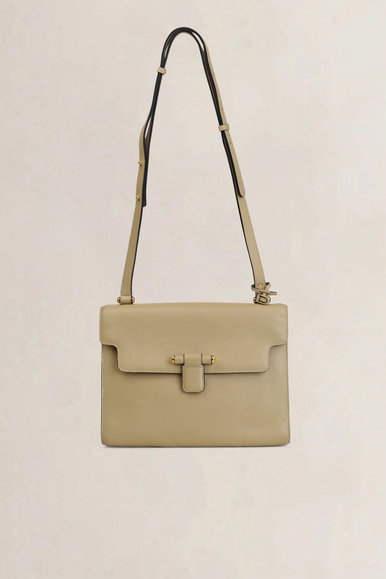 Delvaux Beige Leather Crossbody Bag