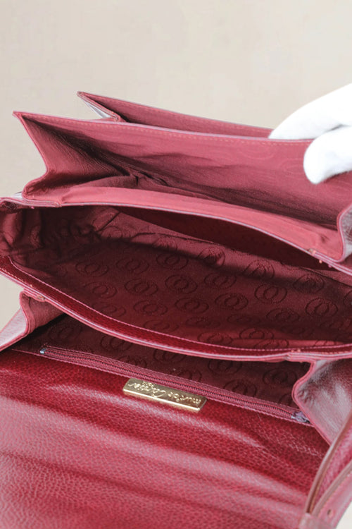 Cartier Vintage Burgundy Crossbody Bag