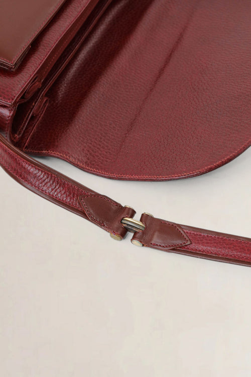 Cartier Vintage Burgundy Crossbody Bag
