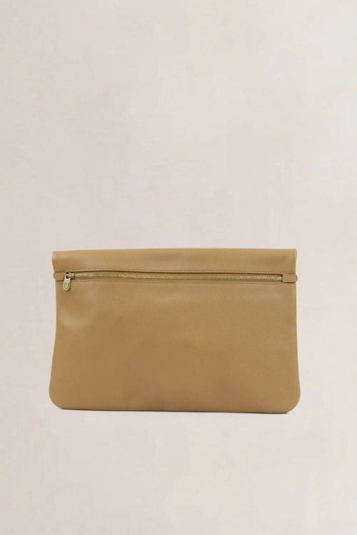 Delvaux Camel Ancre Clutch