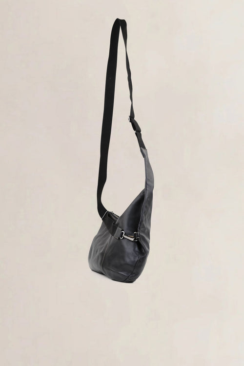 Deux de Delvaux Black Crossbody Bag