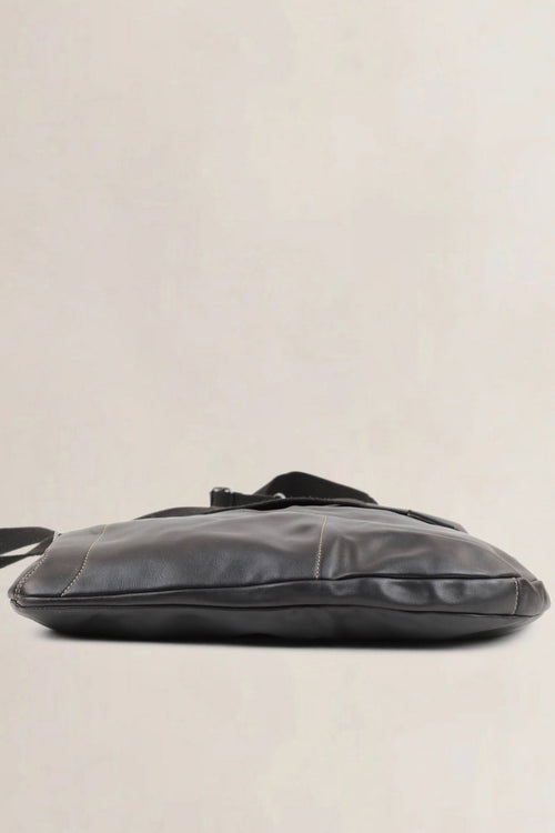 Deux de Delvaux Black Crossbody Bag