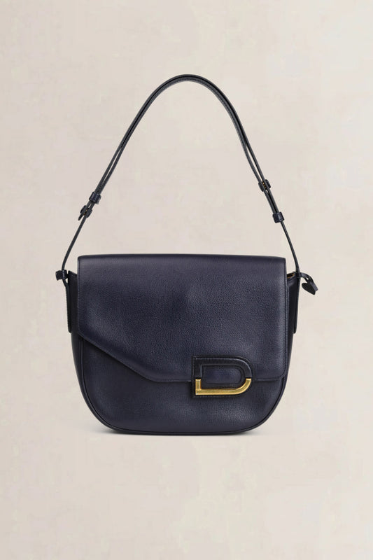 Delvaux Purple Leather Shoulder Bag