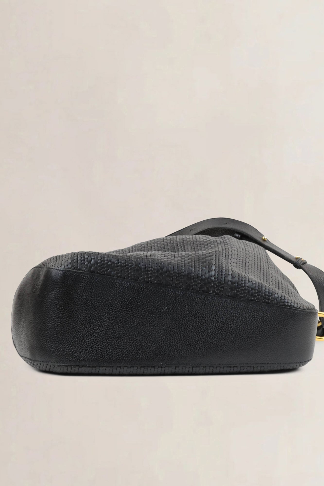 Delvaux Black Catogan Toile De Cuir Shoulder Bag