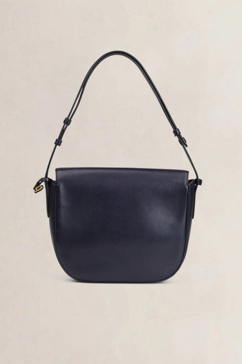 Delvaux Purple Leather Shoulder Bag