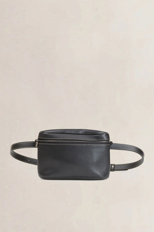 Deux de Delvaux Grey Belt Bag