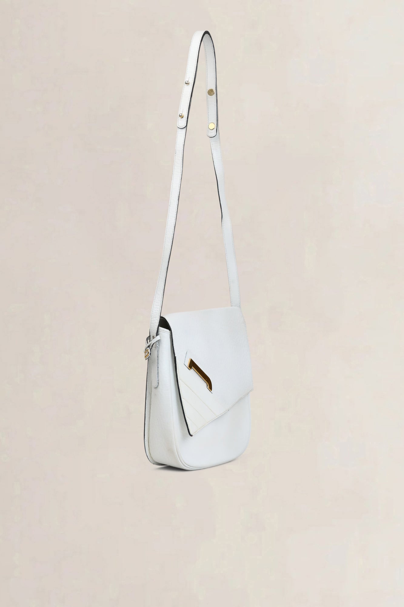 Delvaux White Leather Crossbody Bag