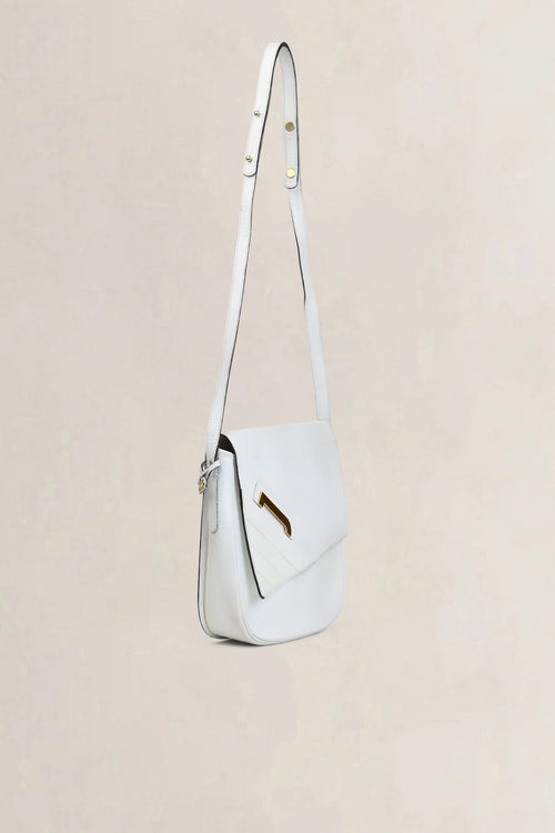 Delvaux White Leather Crossbody Bag