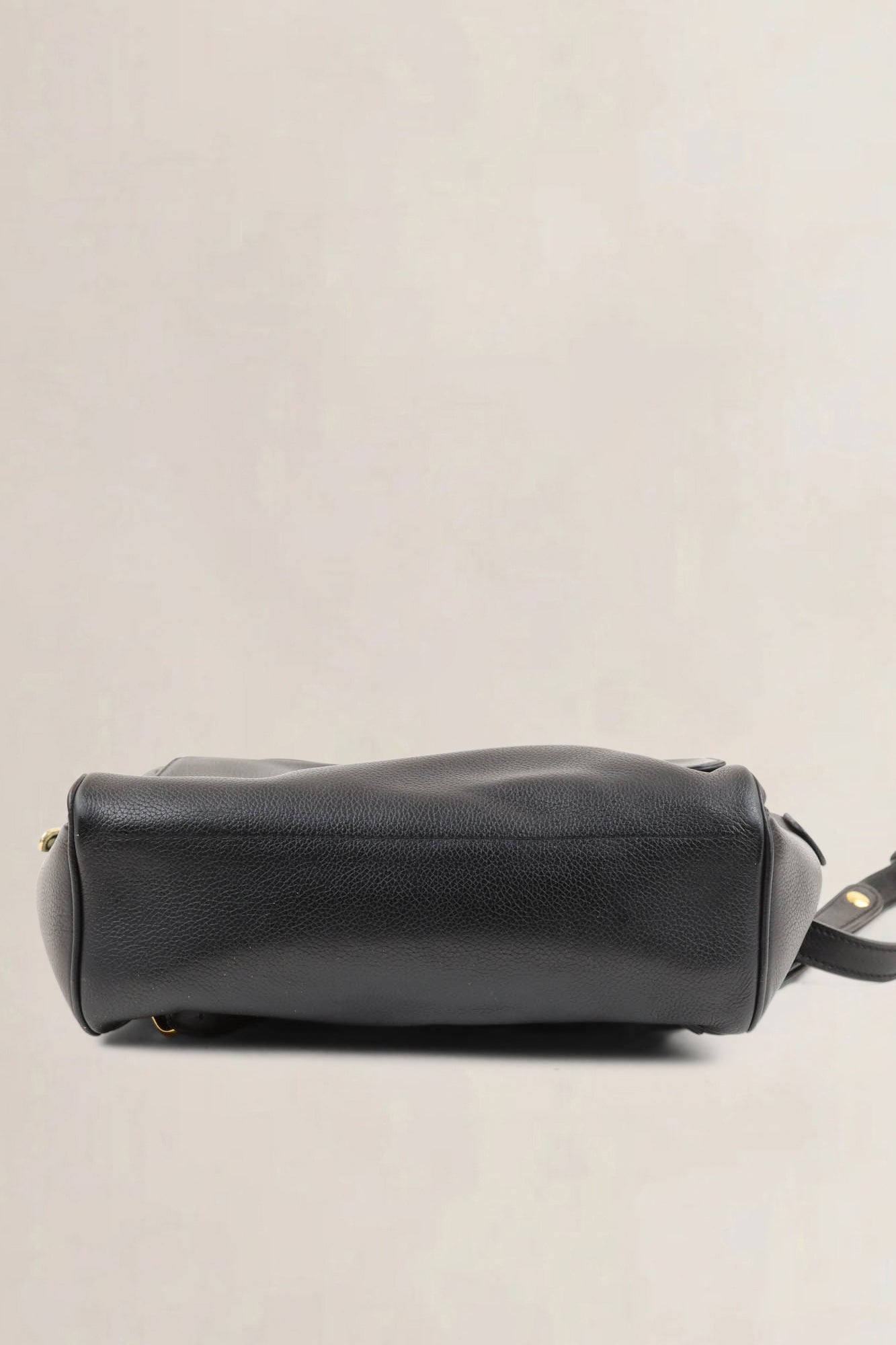 Delvaux Black Leather Onde Backpack