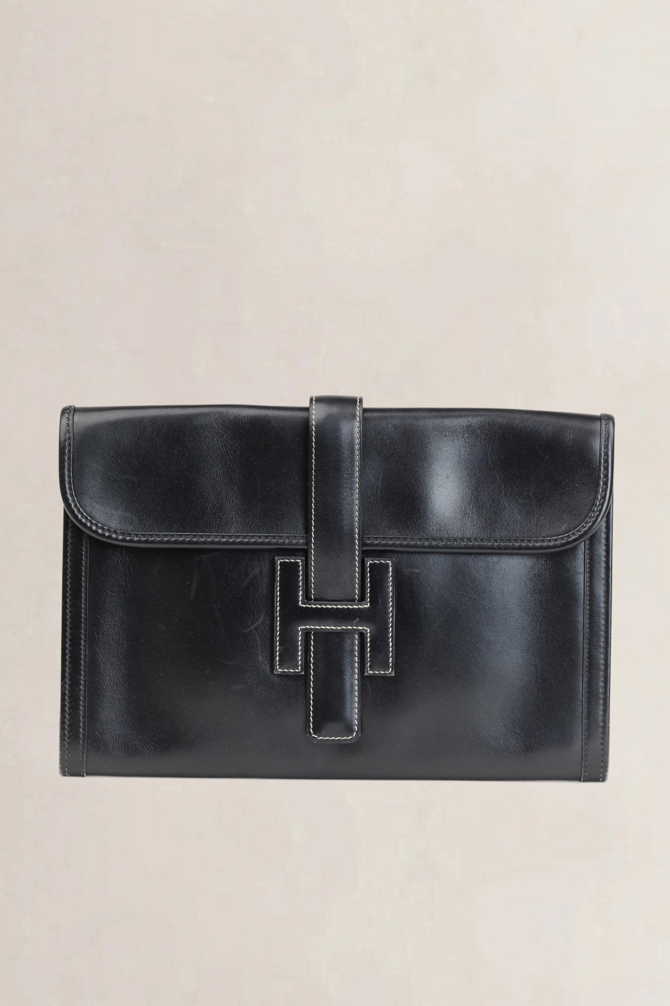 Hermès Blue Jige Clutch