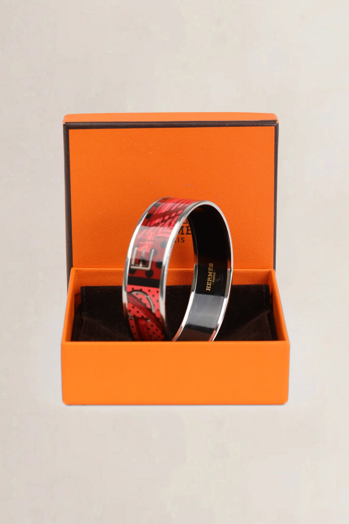 Hermès Red Bracelet Enamel Medium