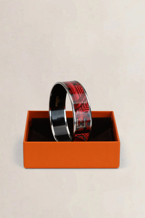 Hermès Red Bracelet Enamel Medium