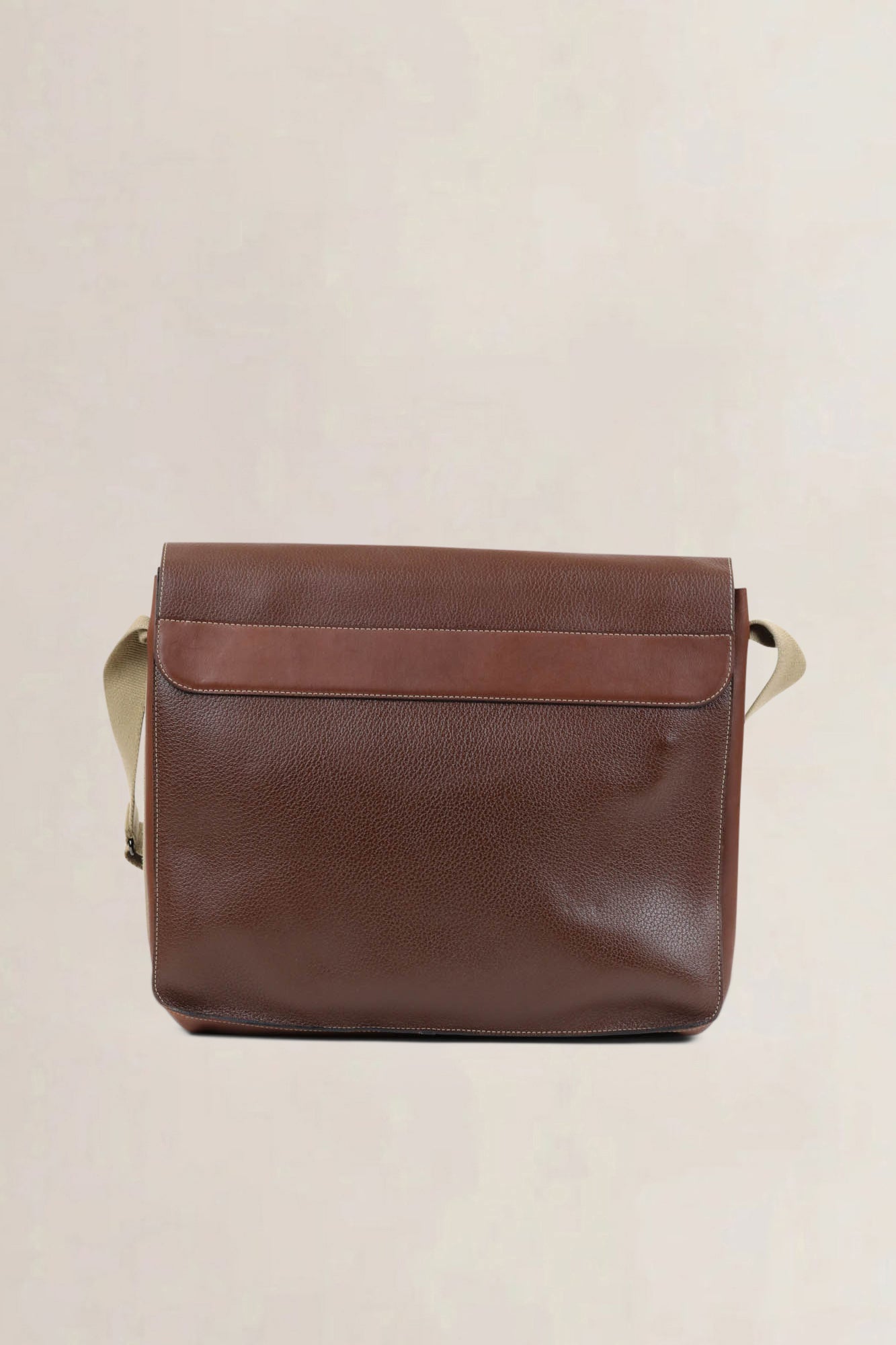 Deux de Delvaux Brown Messenger Bag