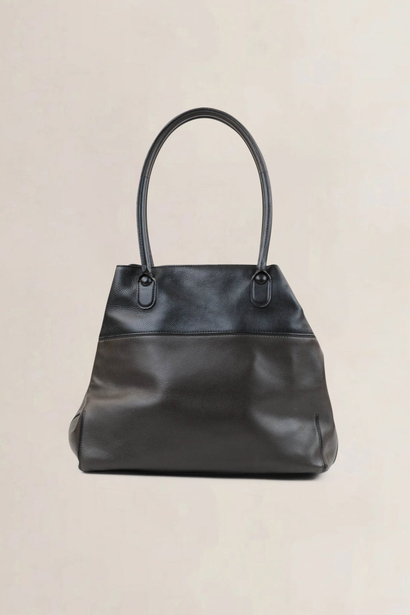 Delvaux Brown/Black Trompe L’Oeuil Shoulder Bag