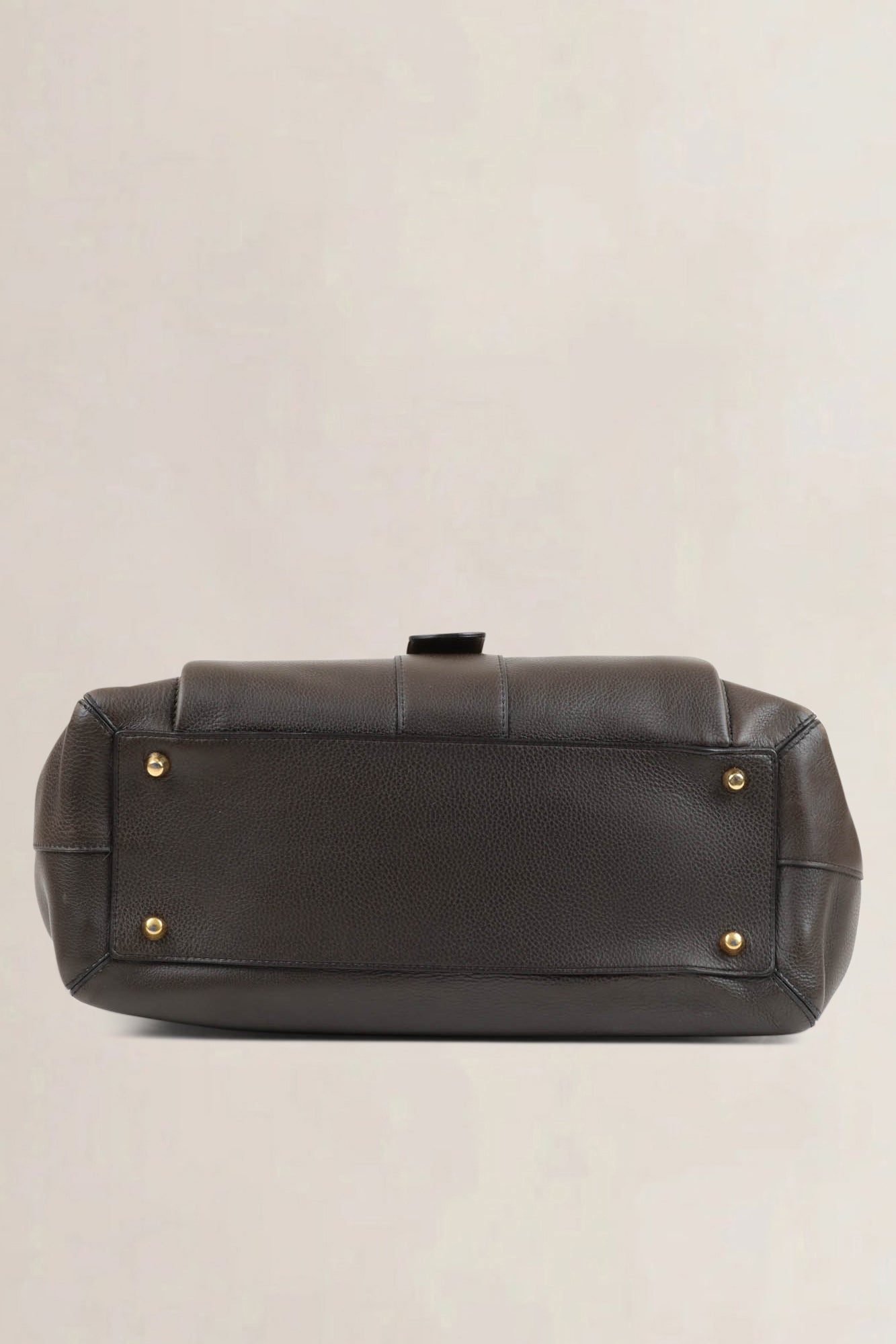 Delvaux Brown/Black Trompe L’Oeuil Shoulder Bag