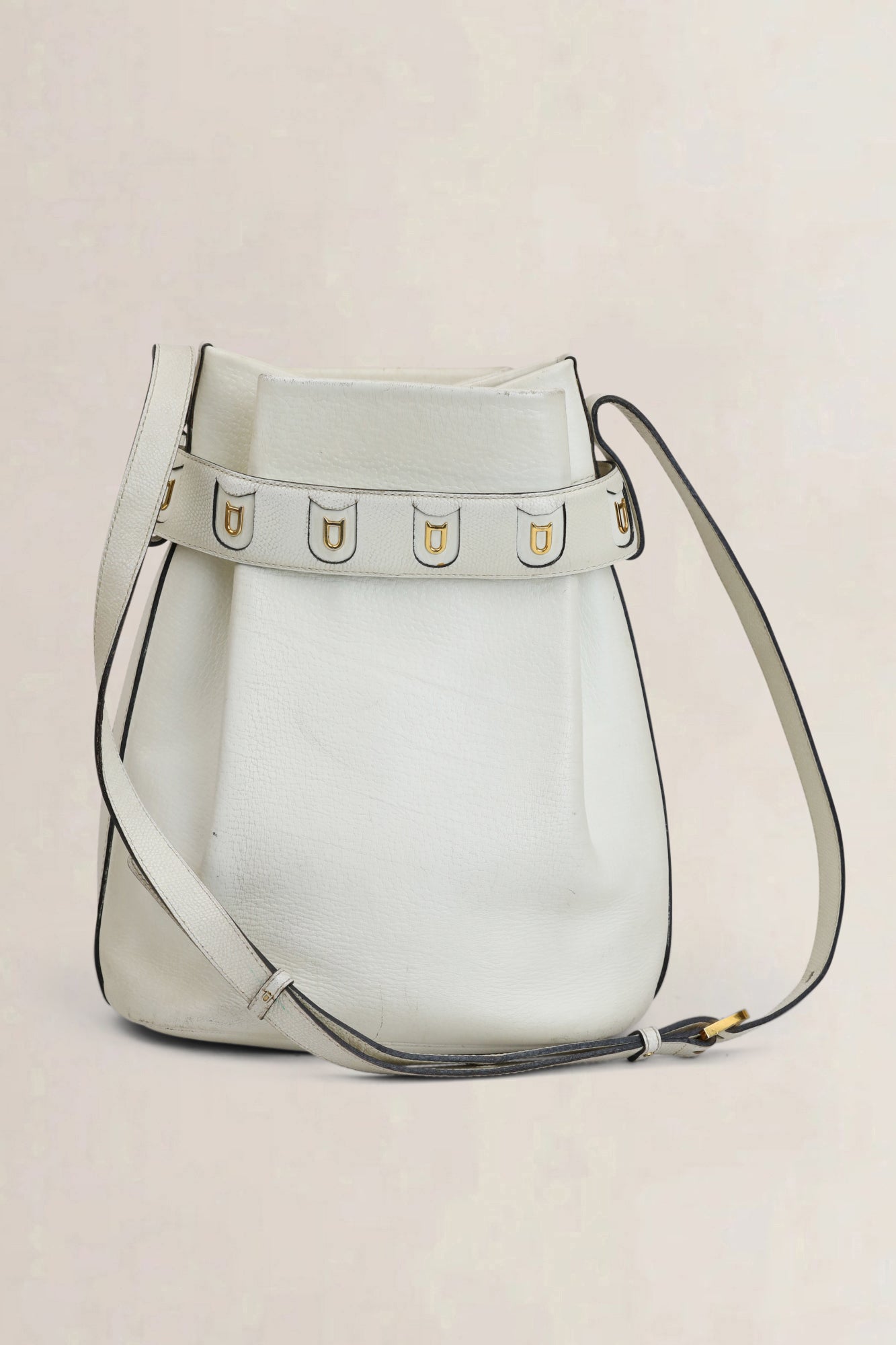 Delvaux Witte Calicot PM Crossbody Tas