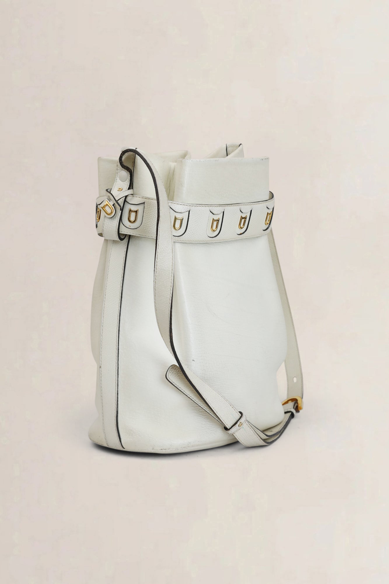 Delvaux Witte Calicot PM Crossbody Tas