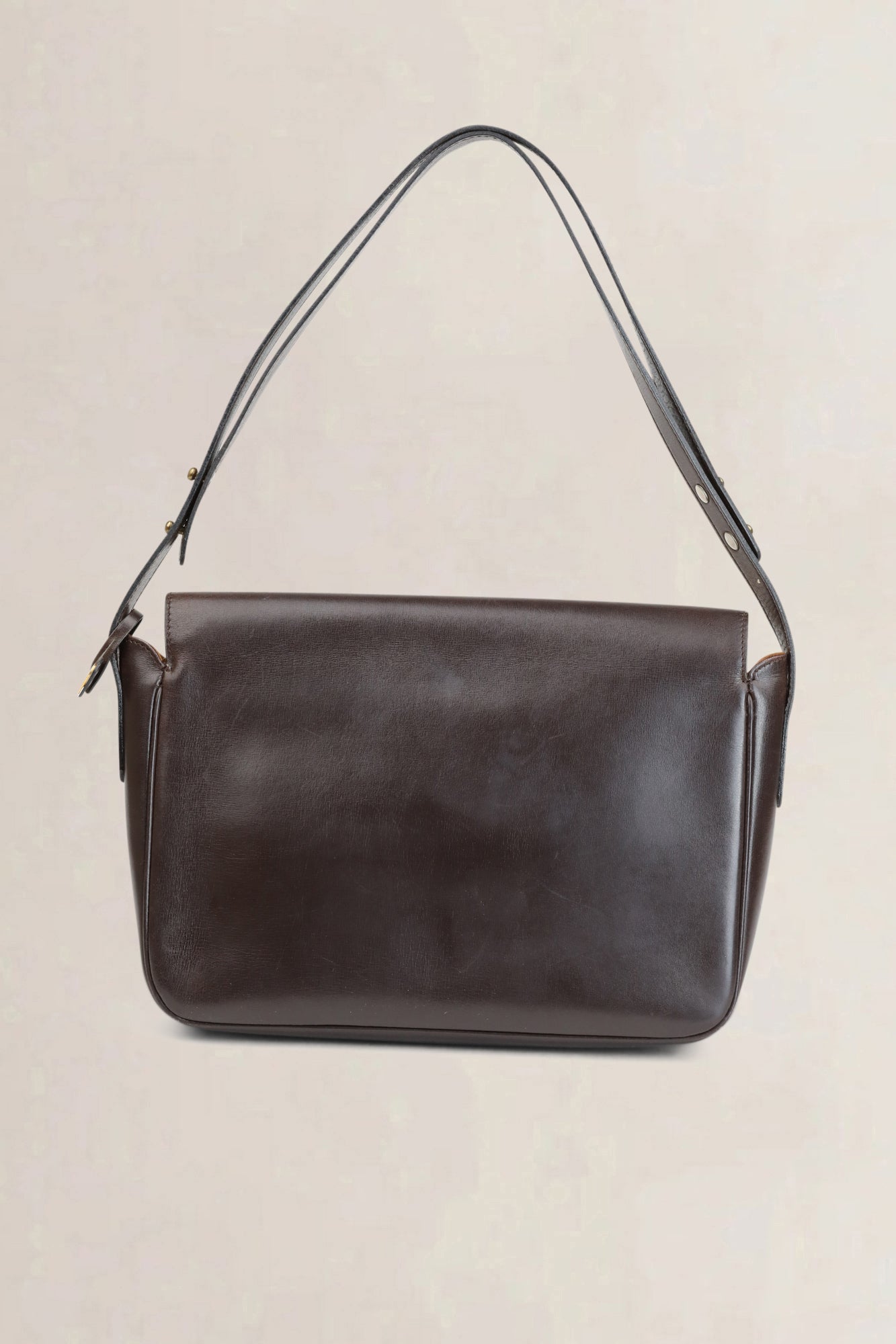 Delvaux Brown Shoulder Bag