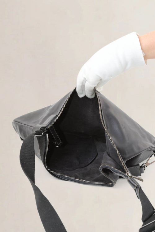 Deux de Delvaux Black Crossbody Bag