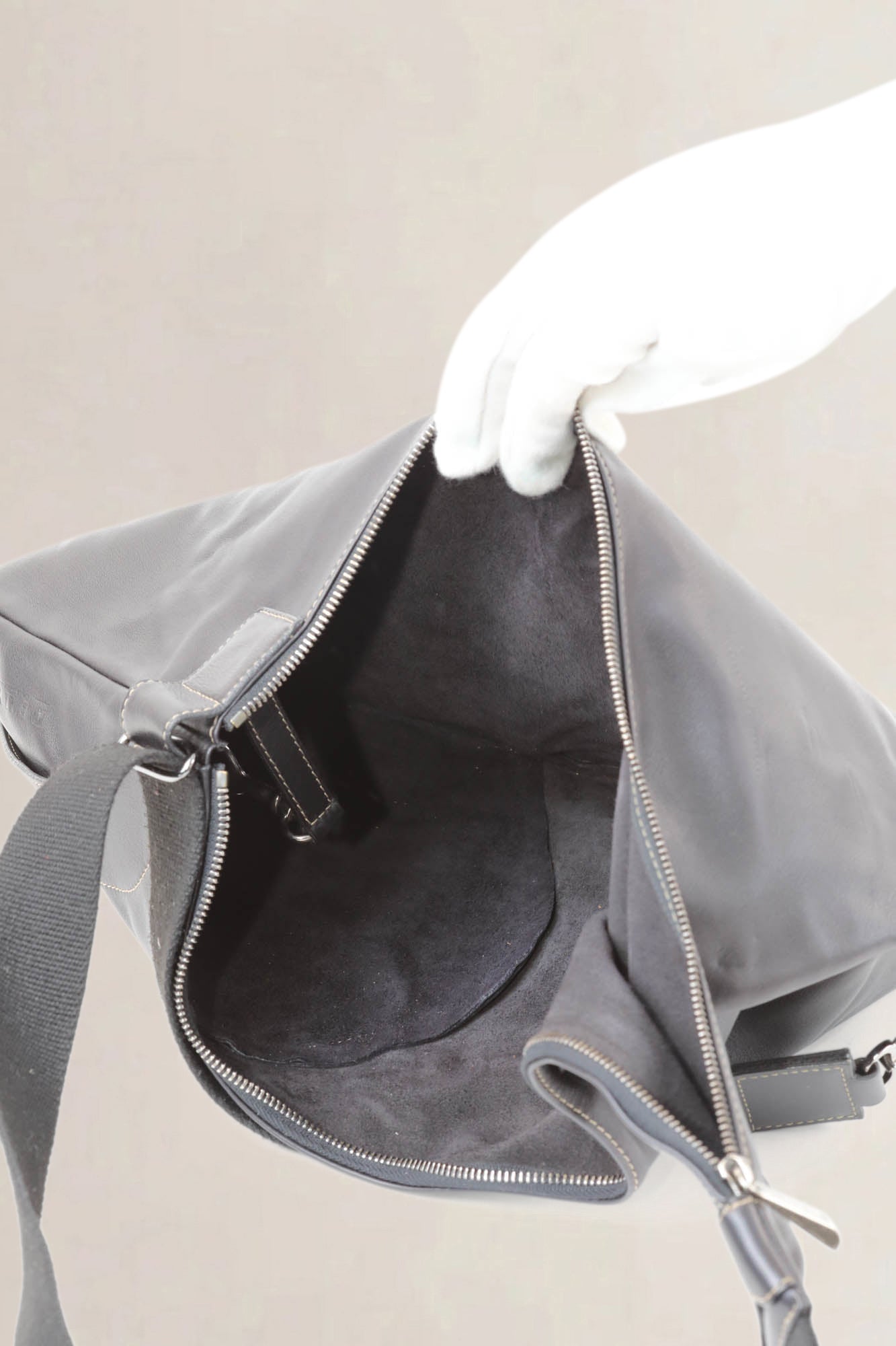 Deux de Delvaux Black Crossbody Bag