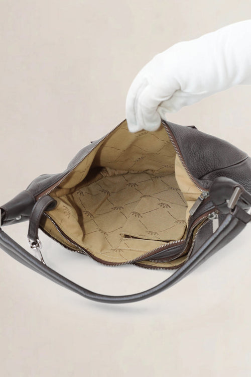 Delvaux Brown Le Pauline PM Shoulder Bag