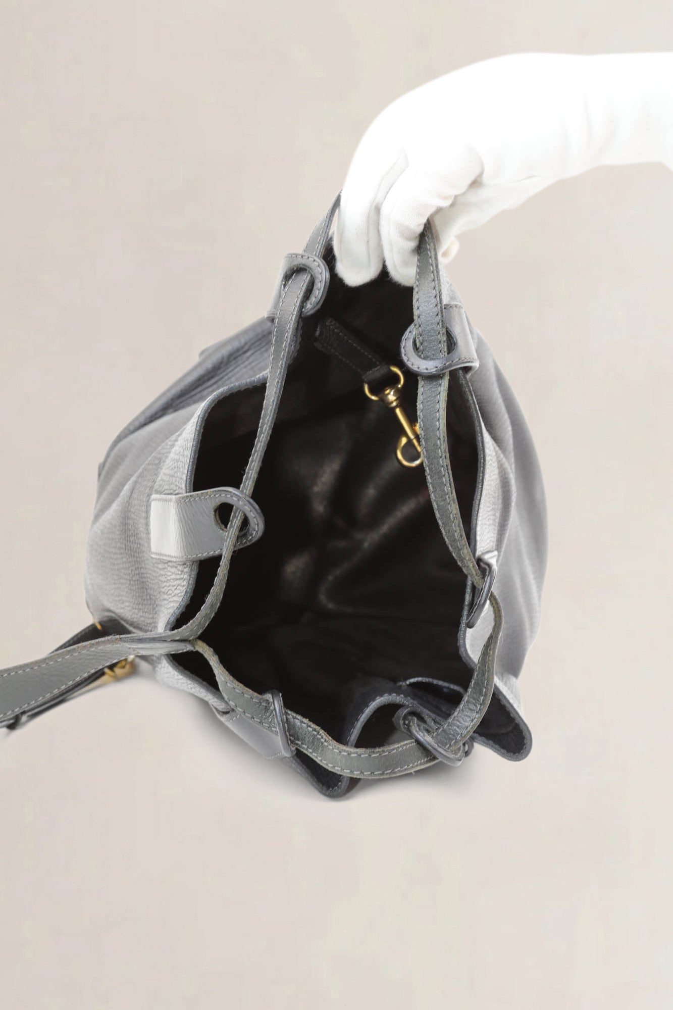 Delvaux Black Catogan Toile De Cuir Shoulder Bag