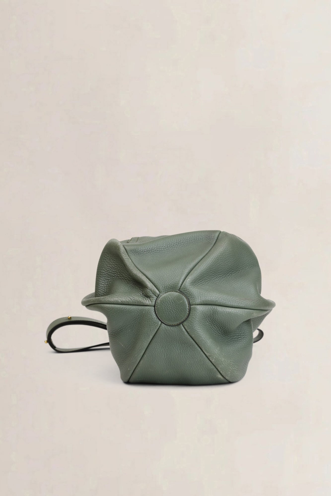 Delvaux Green Leather Ecole Shoulder Bag