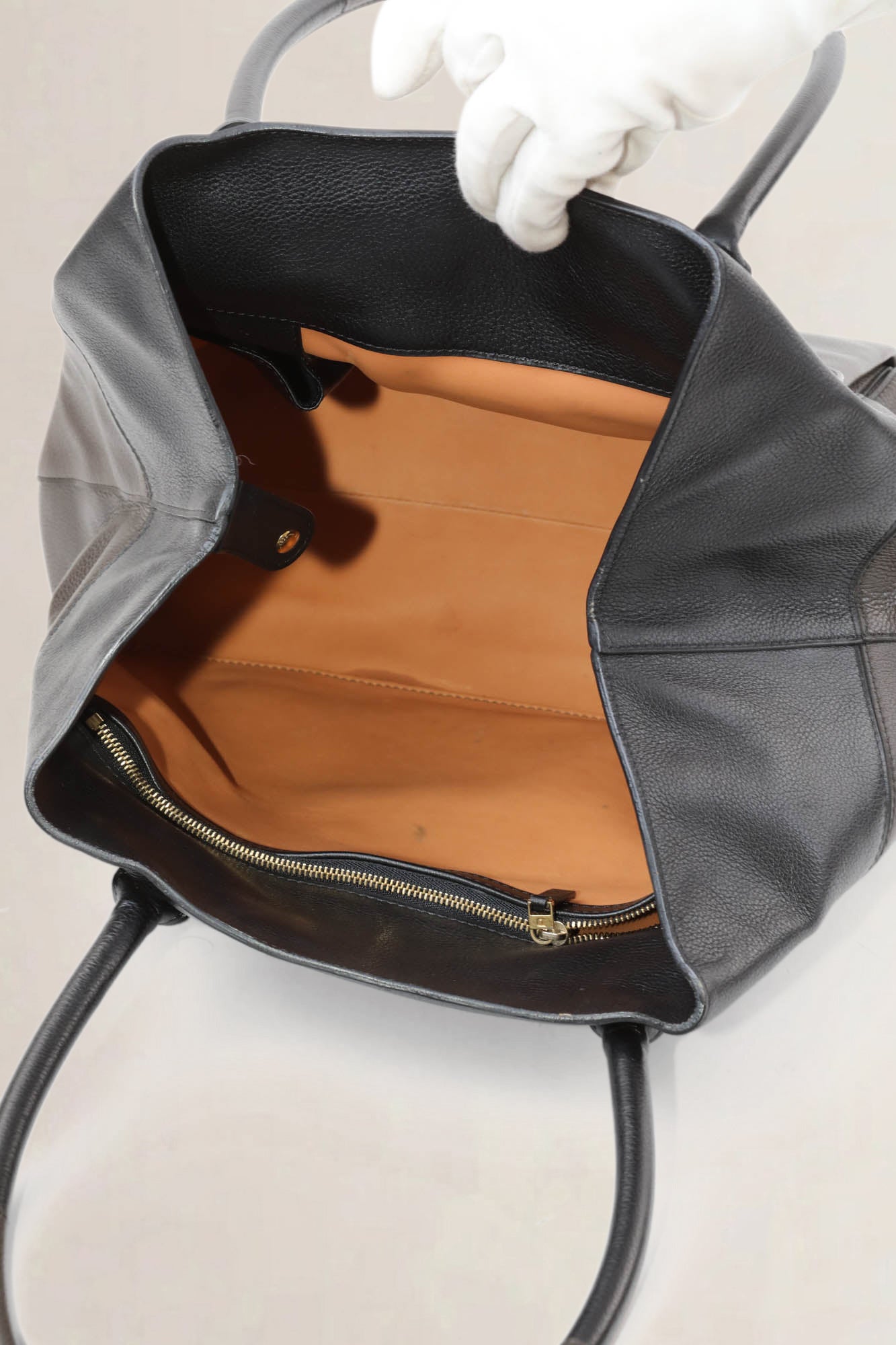 Delvaux Brown/Black Trompe L’Oeuil Shoulder Bag