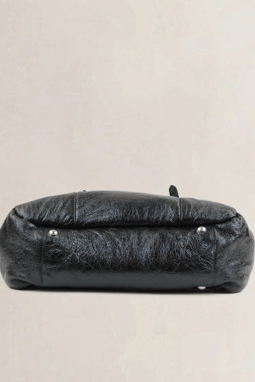 Prada Black Patent Leather Shoulder Bag