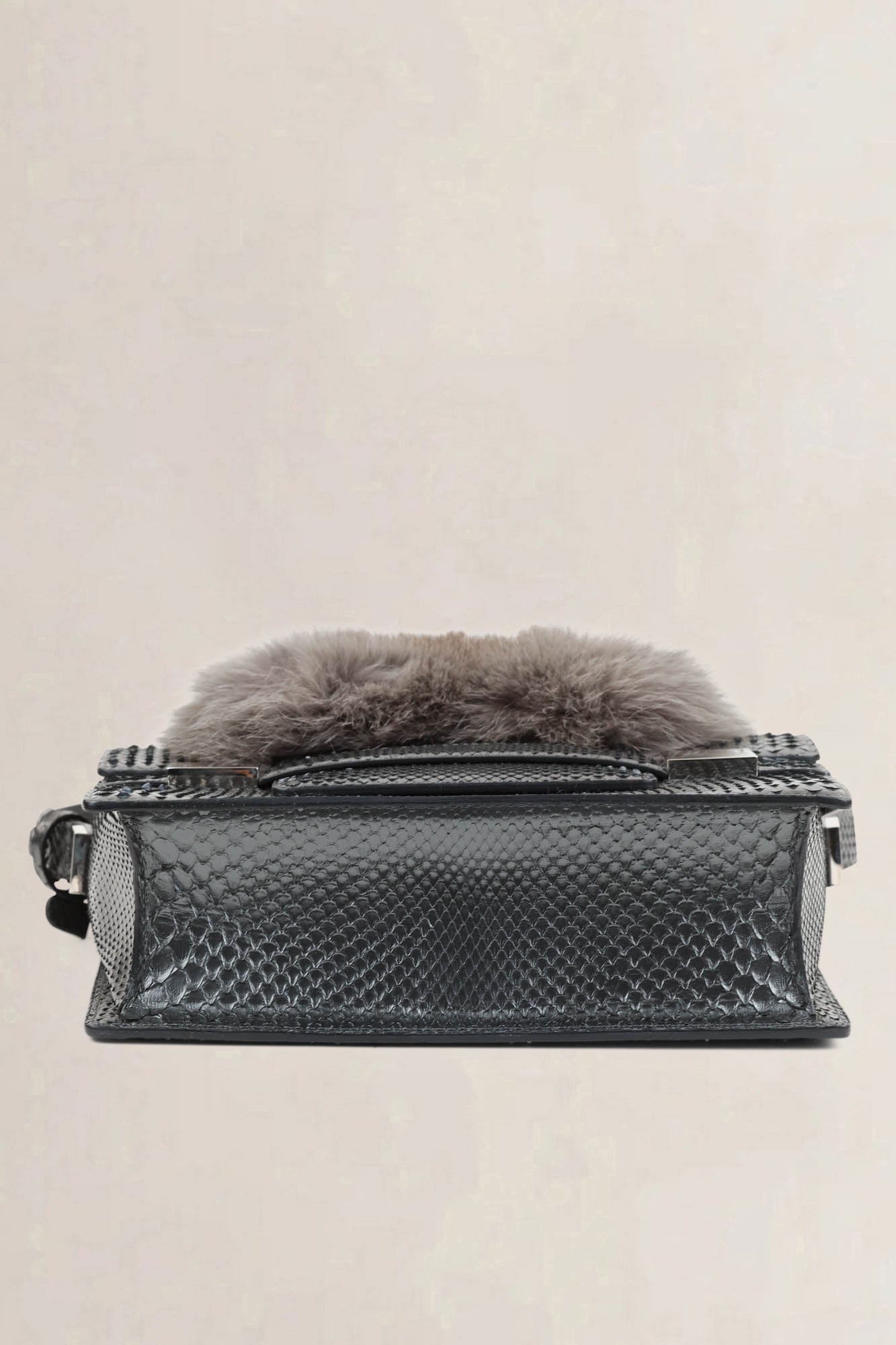 Delvaux Madame Python/Fox Crossbody Bag
