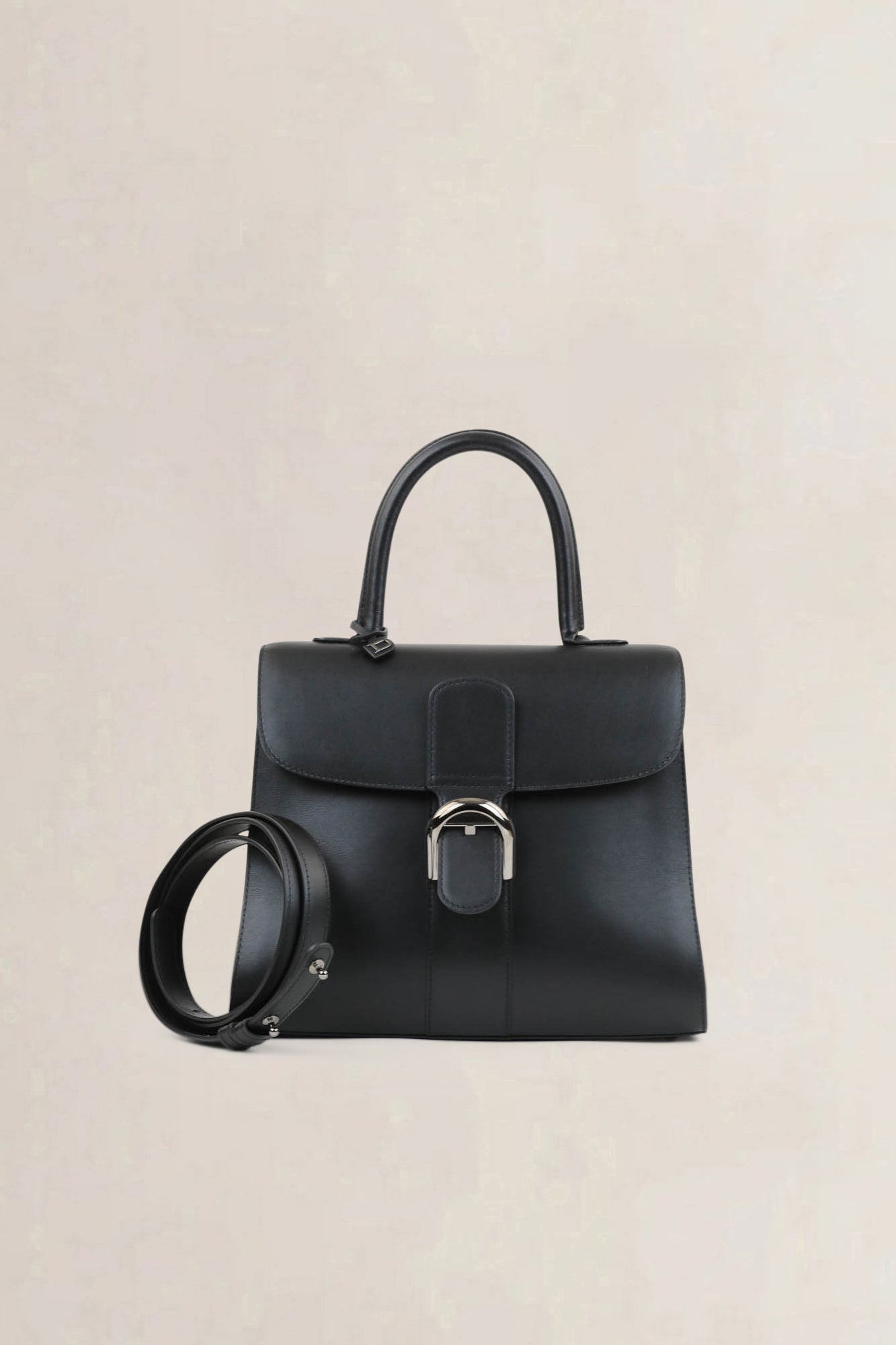 Delvaux Black Brillant MM Crossbody Bag