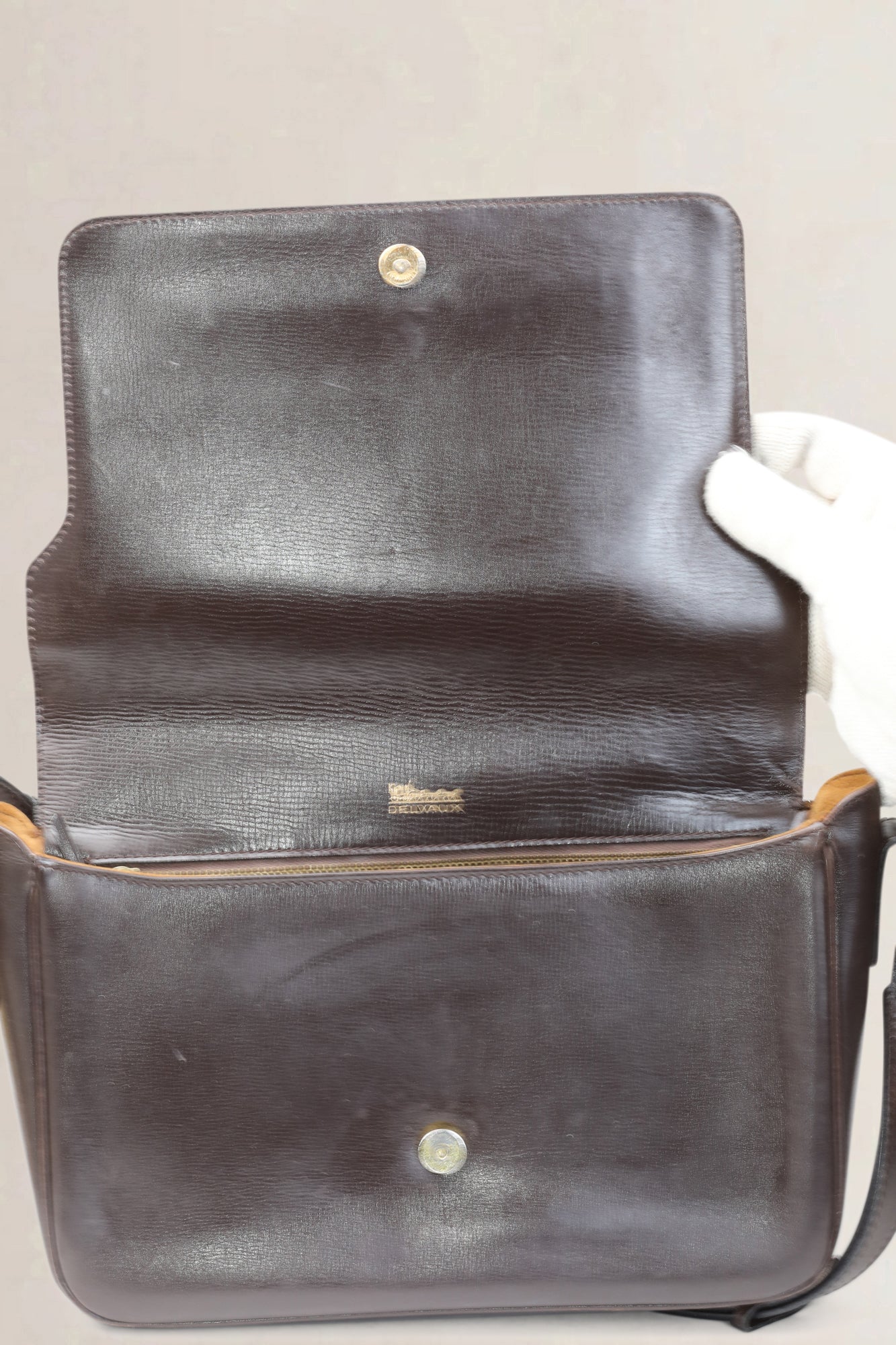 Delvaux Brown Shoulder Bag