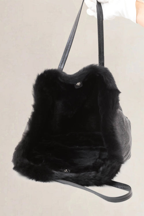 Prada Black Patent Leather Shoulder Bag