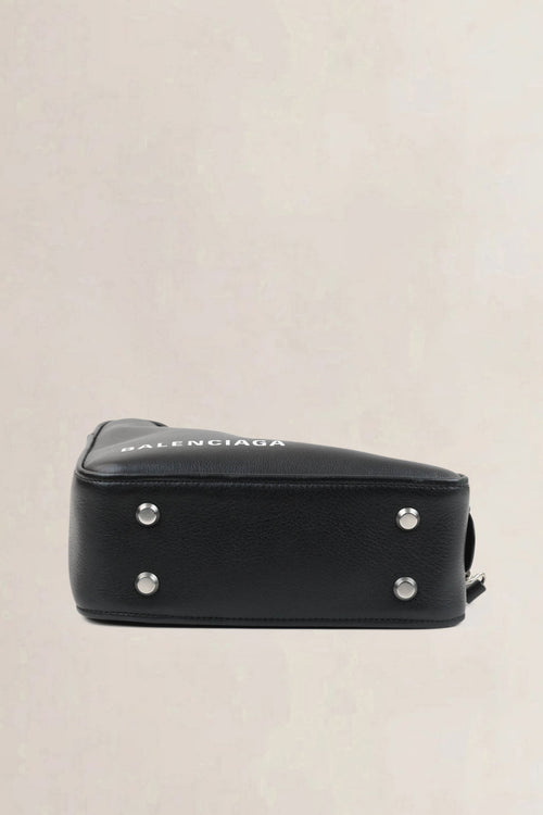 Balenciaga Black Duffle Triangle Crossbody Bag