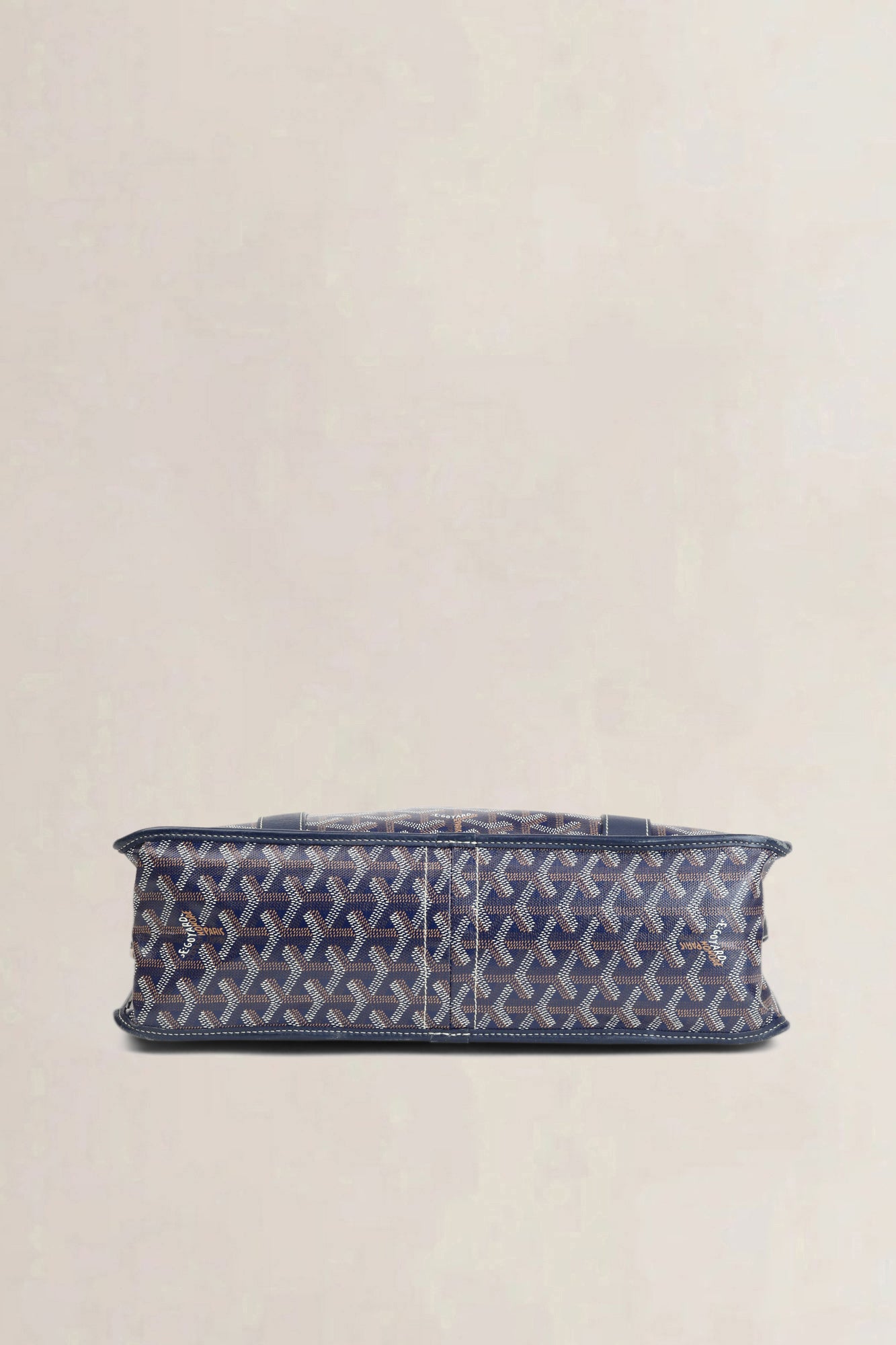 Goyard Navy Blue Bourgogne Top Handle Bag