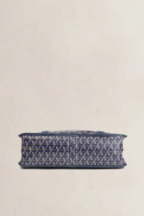 Goyard Navy Blue Bourgogne Top Handle Bag