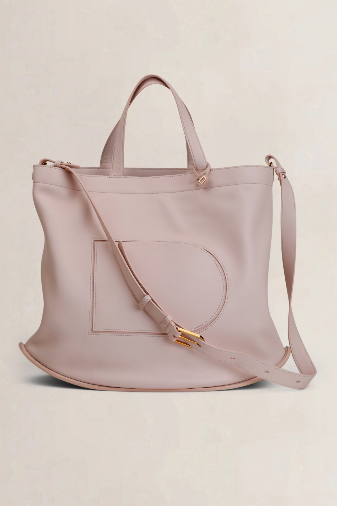 Delvaux Soft Pink Pin Cabas Crossbody Bag