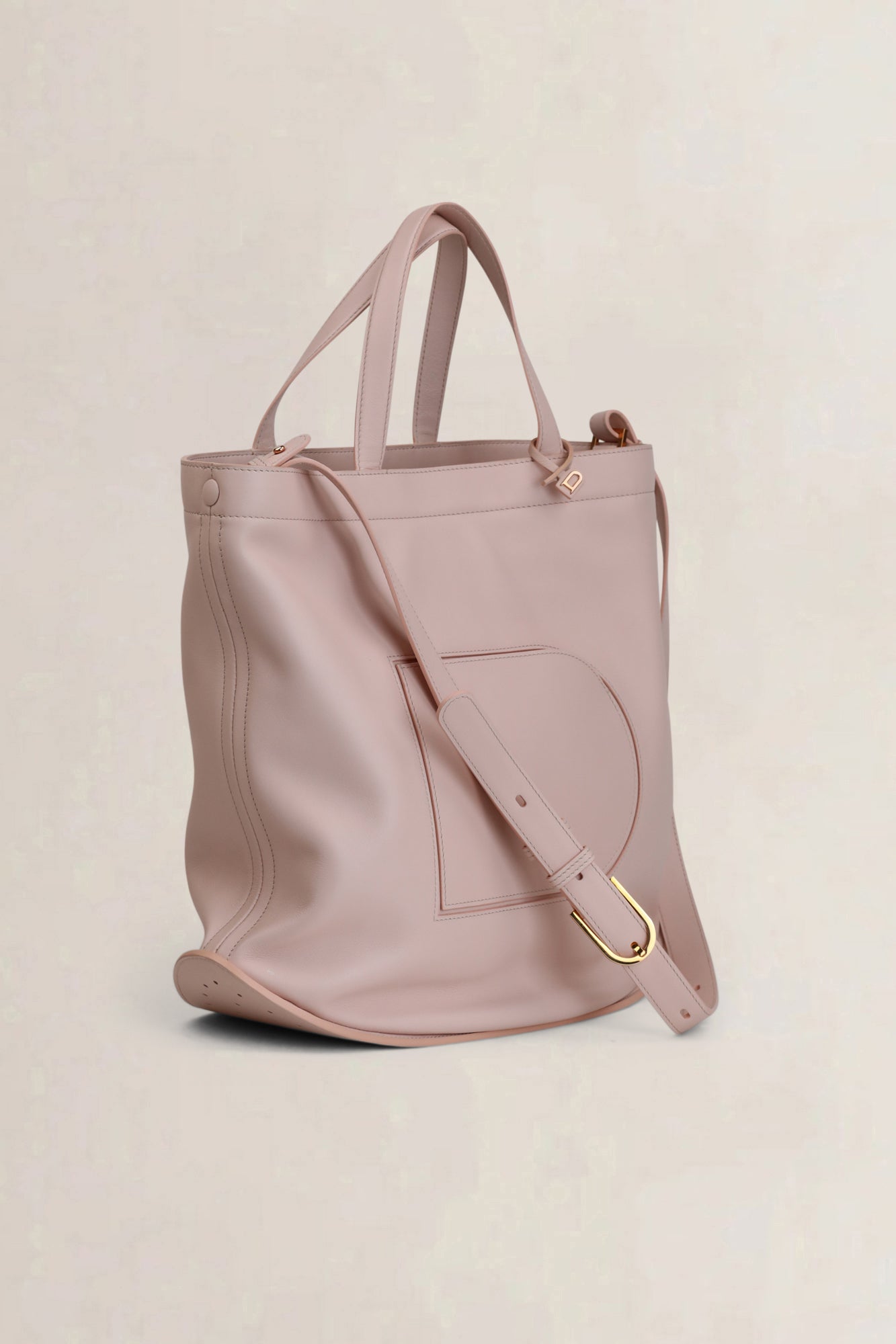 Delvaux Soft Pink Pin Cabas Crossbody Bag