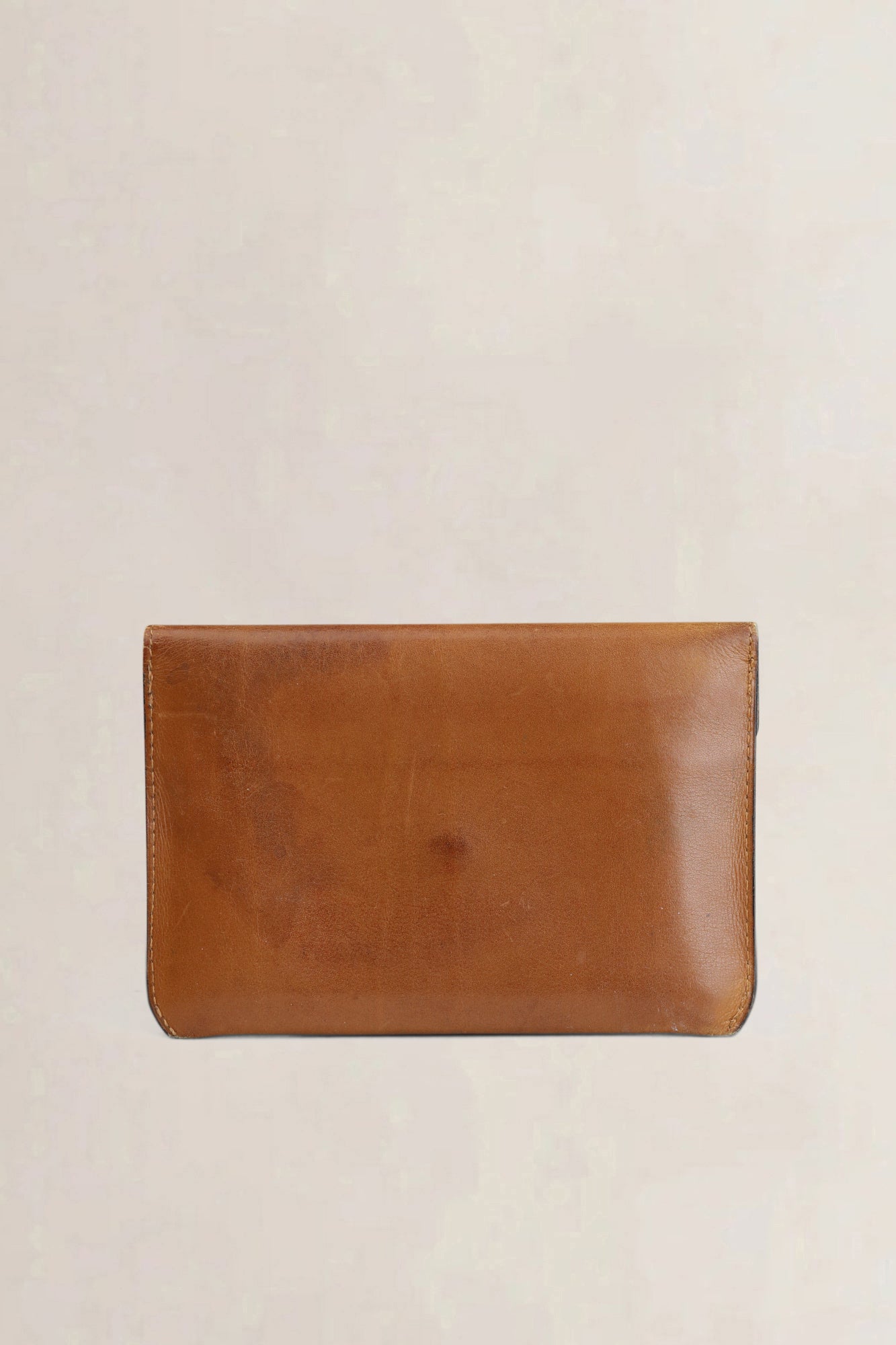 Delvaux Camel Leather Wallet