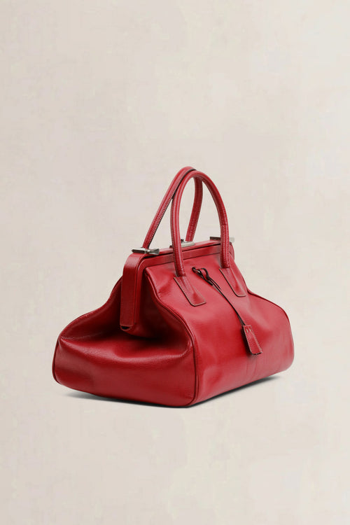 Pair of Prada Red Doctors Top Handle Bag