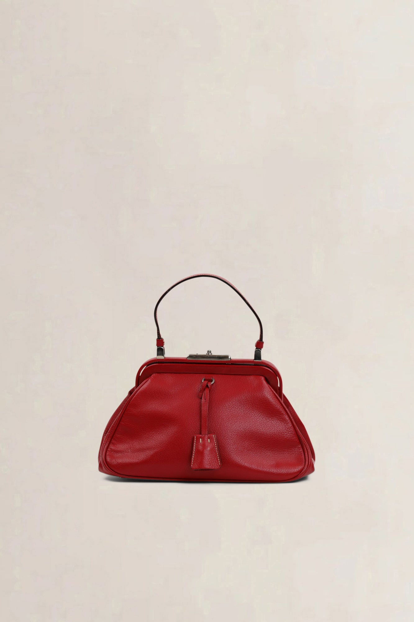 Pair of Prada Red Doctors Top Handle Bag