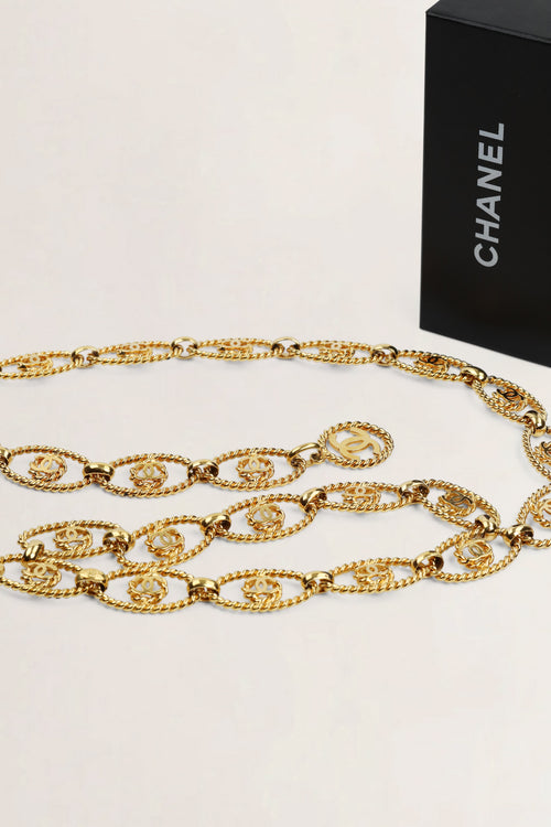 Chanel CC gold-plated chain belt