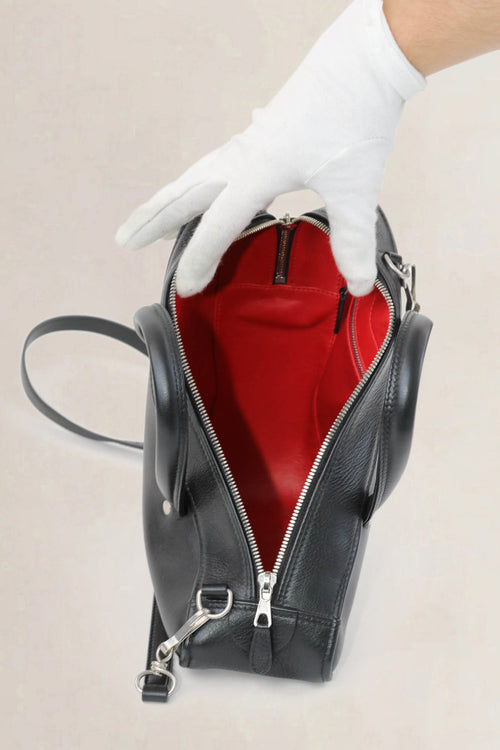 Balenciaga Black Duffle Triangle Crossbody Bag