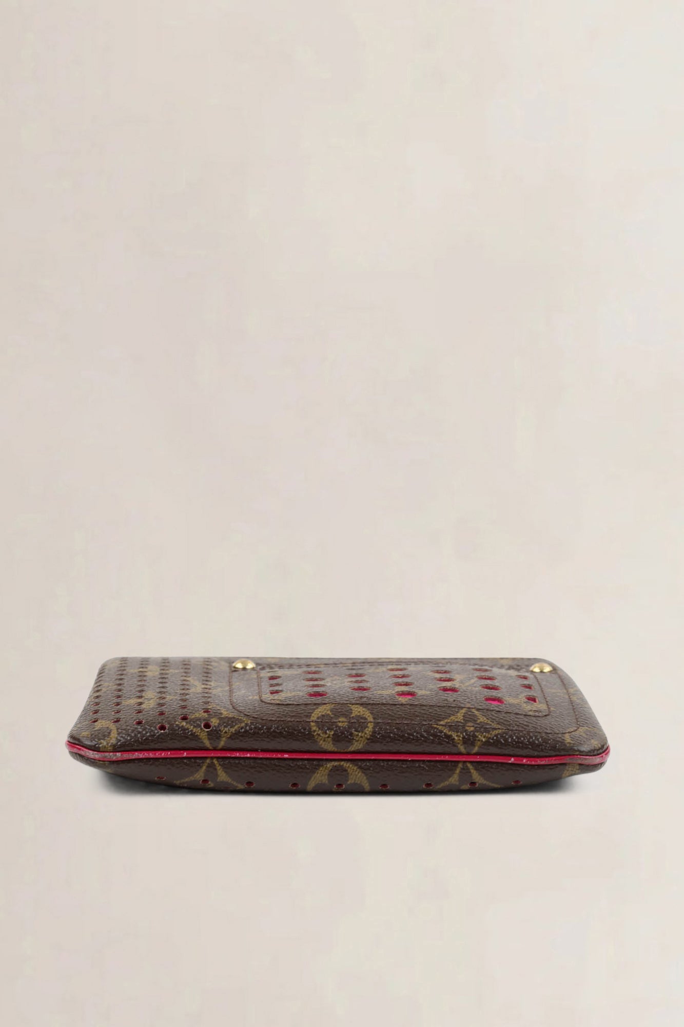 Louis Vuitton Limited Edition Monogram Perfo Pochette Plat Pouch