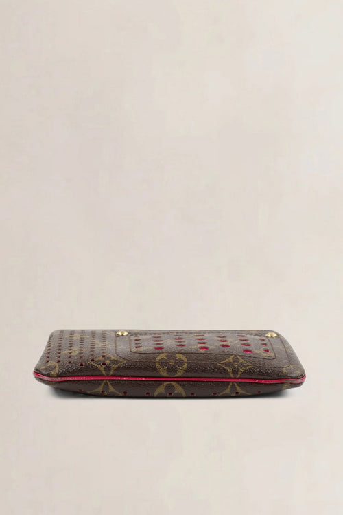 Louis Vuitton Limited Edition Monogram Perfo Pochette Plat Pouch