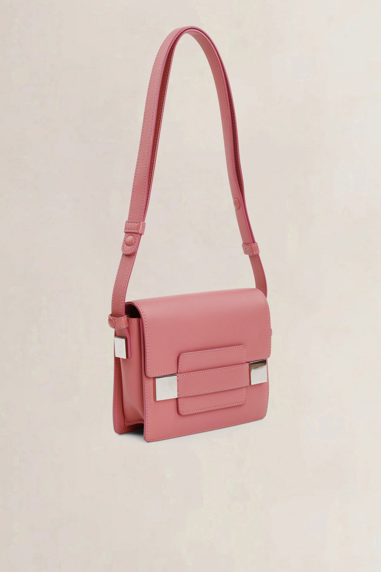 Delvaux Rose Madame Mini Crossbody Bag