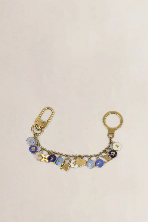 Louis Vuitton Blue Pastilles Key Bag Charm