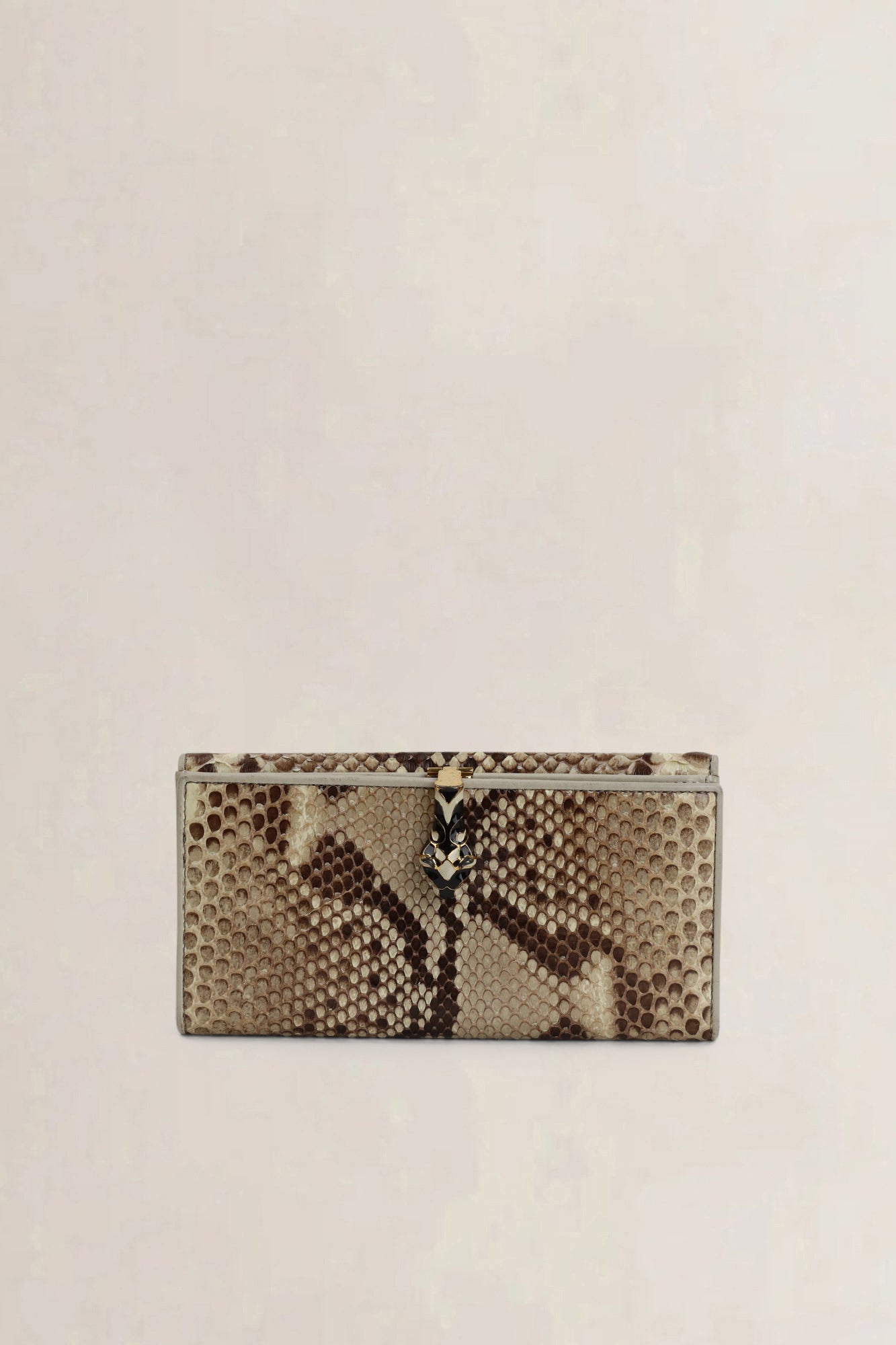 Gucci Python Continental Tiger Head Wallet